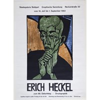 Self-Portrait. Exhibition Poster Stuttgart 1963