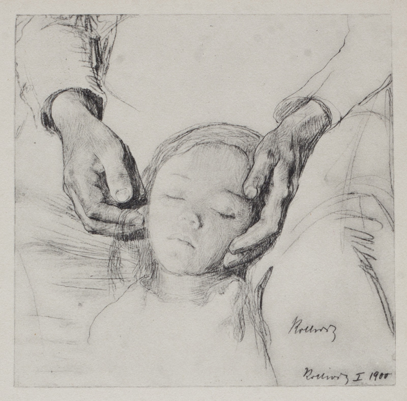 Head of a Child in its Mother's Hands (Study of the Down Trodden)