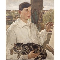 Self Portrait with a Cat