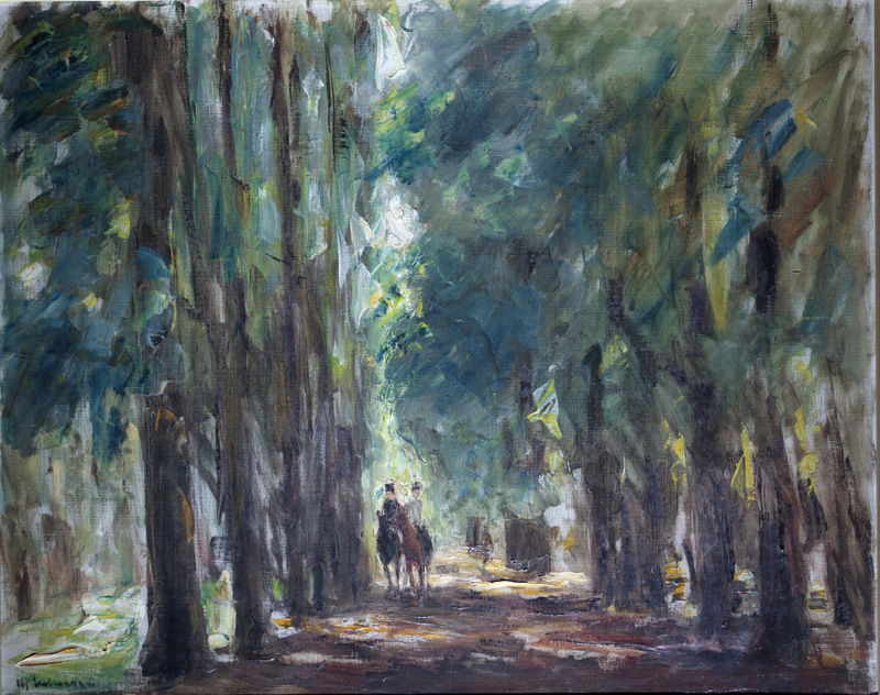 Two Riders in the Avenue in Sakrow