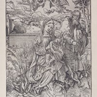The Holy Family with Three Hares