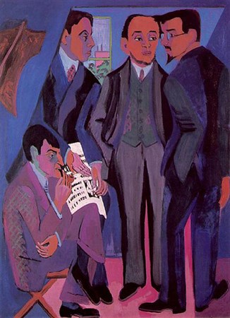 Painting of the group members by Ernst Ludwig Kirchner 1926/7 (Museum Ludwig, Köln)