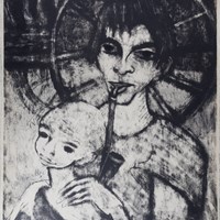 Gypsy Woman and Child (Gypsy Madonna)