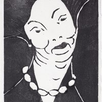 Head of a Woman with a necklace