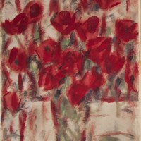 Red Poppies in a Vase