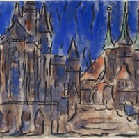 Cathedral and St.Severus Church at Erfurt