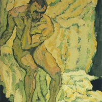Seated Male Nude