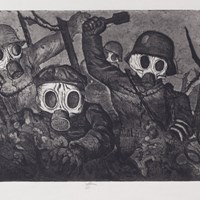 Stormtroops advancing under gas