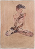 Egon Schiele 001 Seated Boy