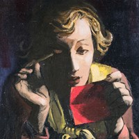 Woman Applying Makeup
